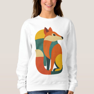 Sweatshirt FOX ILLUSTRATION GEOMETRY DESIGN T-Shirt