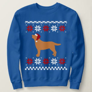 Sweatshirt Fox Red Labrador Silhouette Père Noël Noël