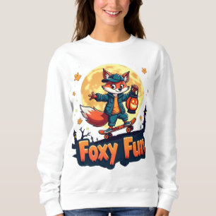 Sweatshirt Foxy Fun Halloween Skate Tee