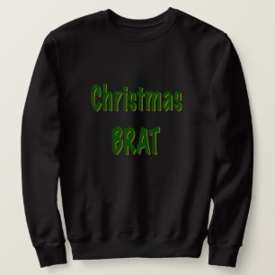 Sweatshirt Foyer vert de Noël en noir