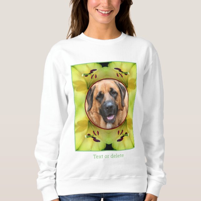 Sweatshirt Frame Lily Jaune Créez votre propre photo (Devant)