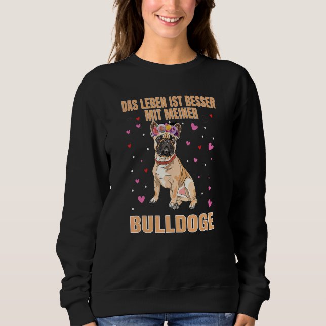 Sweatshirt Français Parties scintillant Chien de Chien de Chi (Devant)