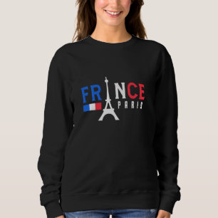 Sweatshirt France Drapeau Français Europe Paris Voyage Aventu