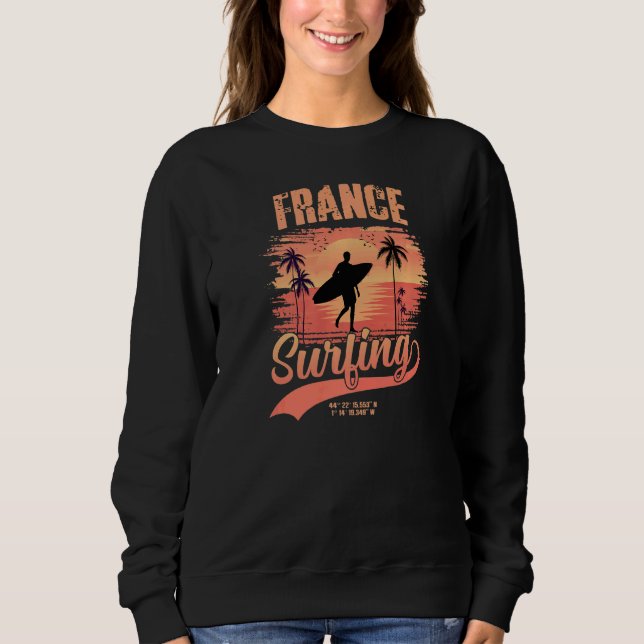 Sweatshirt France Surf (Devant)
