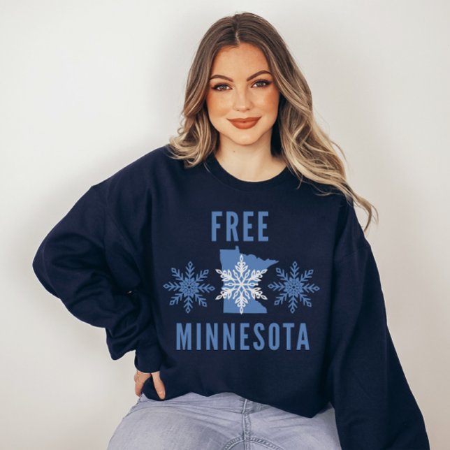 Sweatshirt Free Minnesota Anti ICE Protest  (Créateur téléchargé)