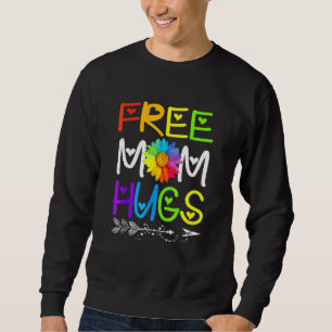 Sweatshirt Free Mom Hugues Rainbow Sunflower Lgbt Gay pride