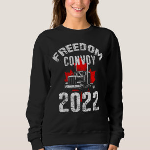 Sweatshirt Freedom Convoy 2022 À L'Appui Du Mandat Des Camion