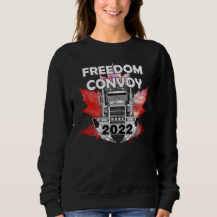 Sweatshirt Freedom Convoy 2022 À L'Appui Du Mandat Des Camion