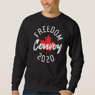 Sweatshirt Freedom Convoy 2022 Canadian Maple Truckers Mandat