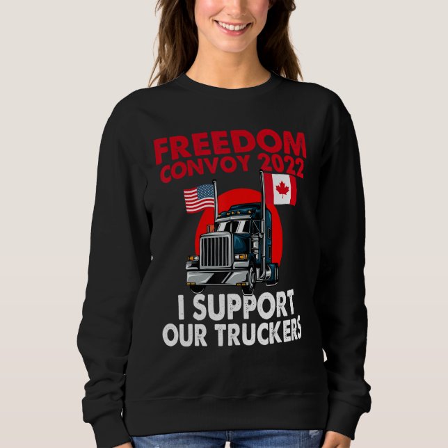 Sweatshirt Freedom Convoy 2022 Les États-Unis Et Le Canada Ap (Devant)