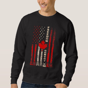 Sweatshirt Freedom Convoy 2022 Soutien Mand de camionneurs ca