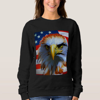 Sweatshirt Freedom Eagle 4th Of July American Veteran