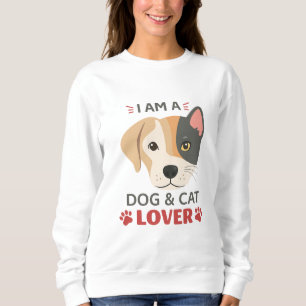 Sweatshirt Freefit I AM A Dog & Amoureux des chats Women’s Ba