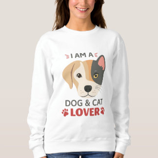 Sweatshirt Freefit JE SUIS un amoureux des chiens et des chat