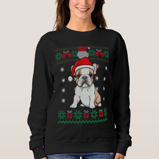 Sweatshirt French Bulldog Dog Ugly Sweater Christmas Puppy Do (Devant)