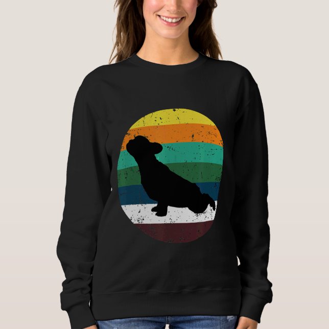 Sweatshirt French Bulldog Doit Faire Du Yoga Zen Namaste Medi (Devant)