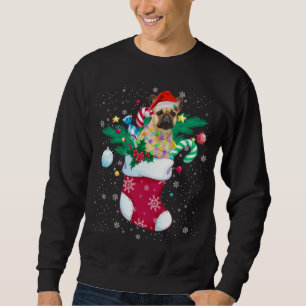 Sweatshirt French Bulldog In Sock Funny Christmas Pajama Sant