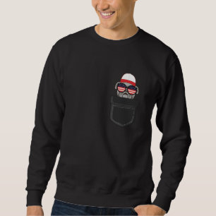 Sweatshirt French Bulldog Pocket American USA 4e