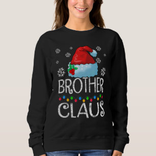 Sweatshirt Frère Claus Santa Lights Noël Correspondant Fam