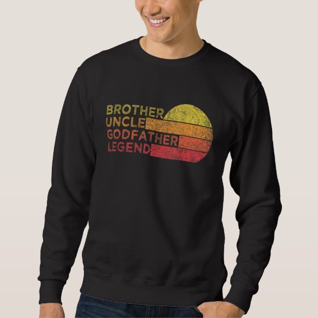 Sweatshirt Frère Oncle Parrain Légende Pour Oncle Favori (Devant)