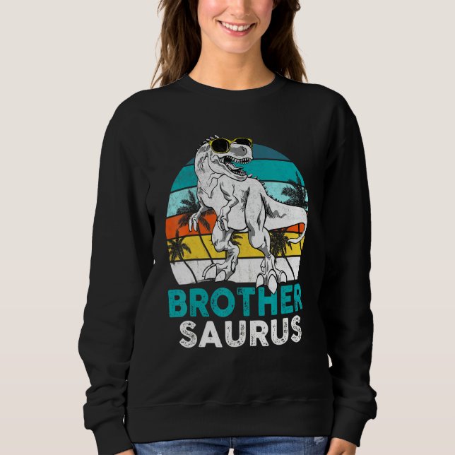 Sweatshirt Frère Saurus Dinosaur Famille Correspondante T Rex (Devant)