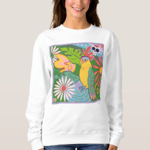Sweatshirt Frida Kahlo Parrot Graphic