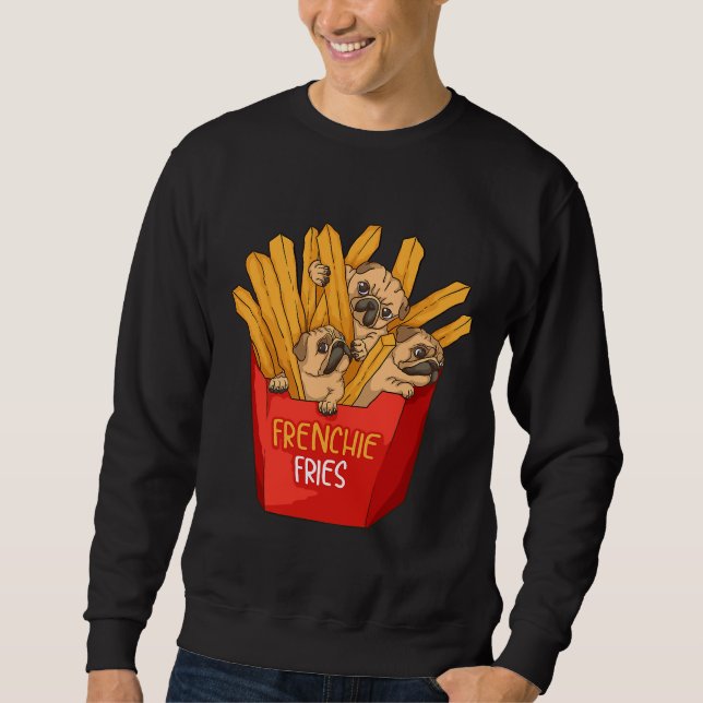 Sweatshirt Fries cool Fries amusantes Fries françaises (Devant)