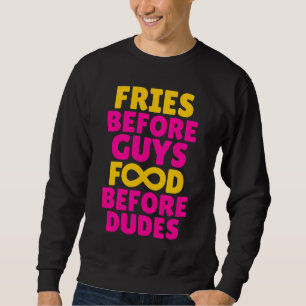 Sweatshirt Fritures avant nourriture de types avant