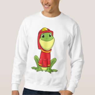 Sweatshirt Frog as Firefighter avec Helmet