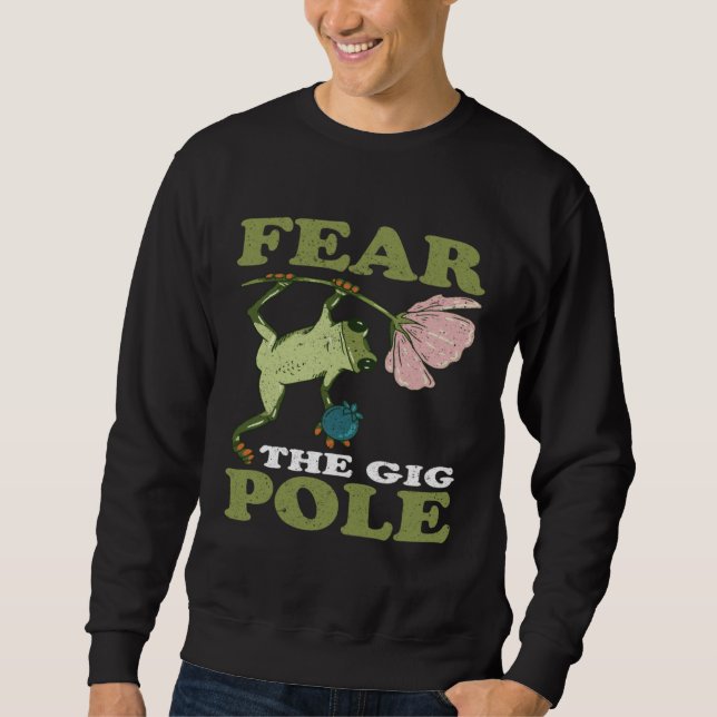 Sweatshirt Frog Hunting Fear The Gig Pole Frog Catching (Devant)