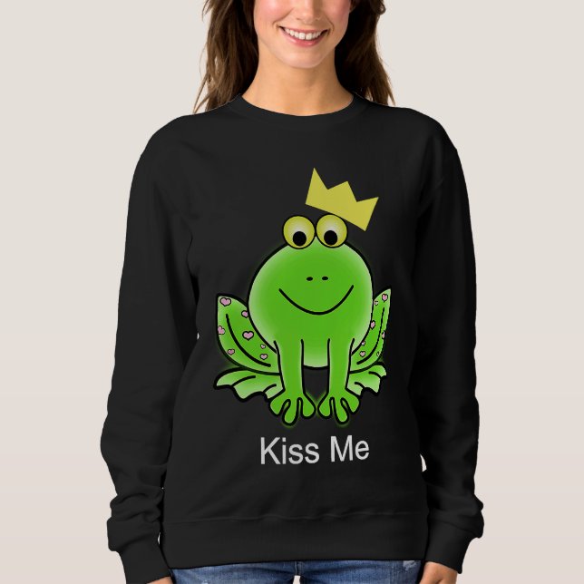 Sweatshirt Frog Kiss Me (Devant)
