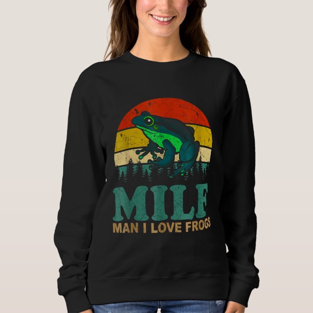 Sweatshirt Frog Love Funny (Devant)