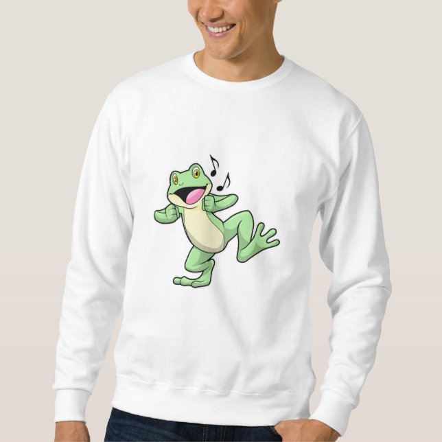 Sweatshirt Frog Music Dance (Devant)