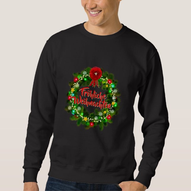 Sweatshirt Frohe Weihnachten Noël (Devant)