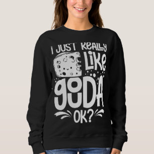 Sweatshirt Fromage de Gouda Fumé Queso Slices Râpé 2