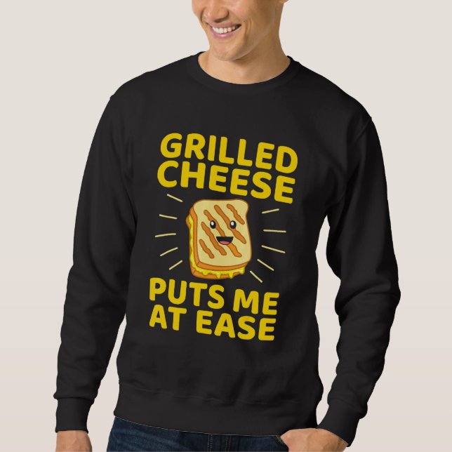 Sweatshirt Fromage Grillé Me Met À L'Ease Sandwich Graphic (Devant)