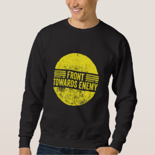 Sweatshirt Front militaire vintage vers la mine Claymore