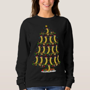 Sweatshirt Fruit Banana Lights Xmas Père Noël Banana Christ