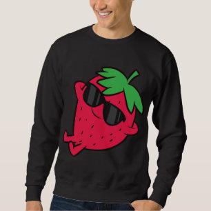 Sweatshirt Fruits de fraise mignonne Relaxant Fraise lazy