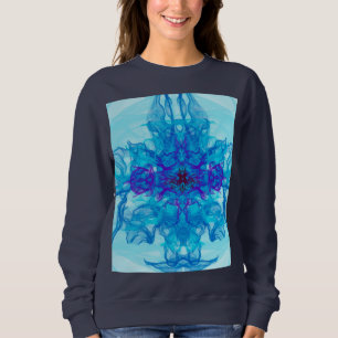 Sweatshirt FUMÉE BLEUE - Art Fractal -