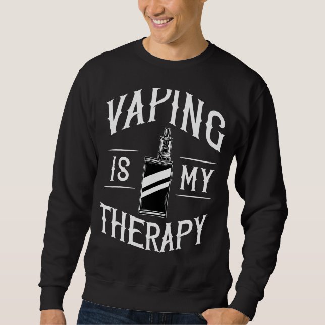 Sweatshirt Fumeur Vape Fumeur de cigarettes électronique (Devant)