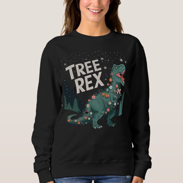 Sweatshirt Fun de vacances rugissant pour la saison de Noël (Devant)