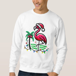Sweatshirt "Fun Flamant rose de Noël"
