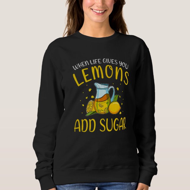 Sweatshirt Fun Lemon Juice Kids Drink Citrus Lemonade Stand B (Devant)