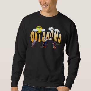 Sweatshirt Fun Oklahoma State Bird Scissor Tail, Armadillo, A