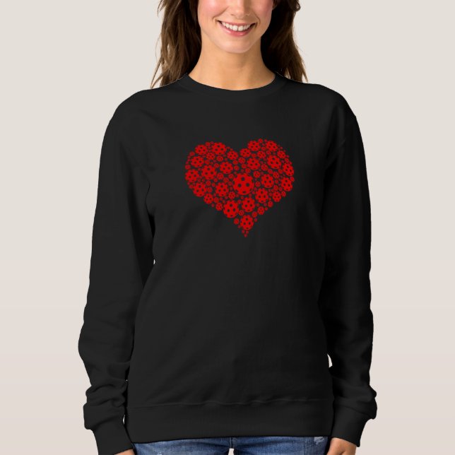 Sweatshirt Fun Pickleball Heart Pickleball Game Marker Player (Devant)
