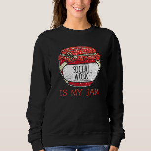 Sweatshirt Fun Social Worker Femmes mignonne mème citation tr