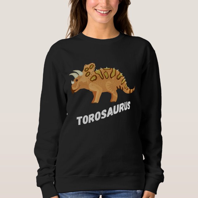 Sweatshirt Fun Torosaurus Dinosaur (Devant)