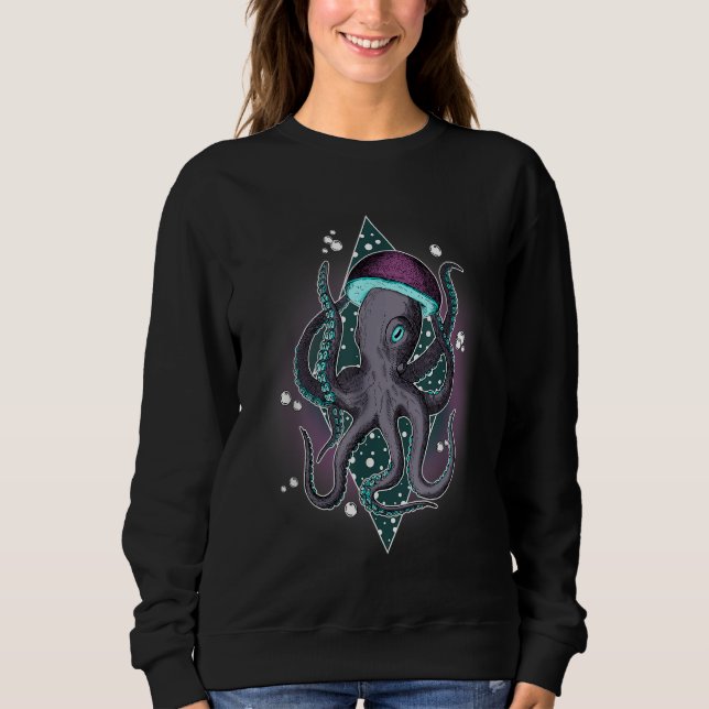 Sweatshirt Fungus Magic Psilocybin Mushrooms Octopus Graphic (Devant)