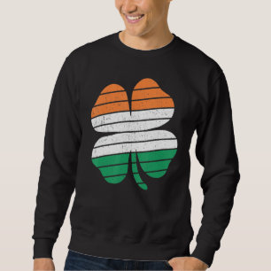 Sweatshirt Funky Jour de la Saint Patrick Vintage Retro Clove